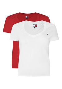 Tommy Jeans Komplet 2 t-shirtów DW0DW21367 Kolorowy Slim Fit. Materiał: bawełna. Wzór: kolorowy #7