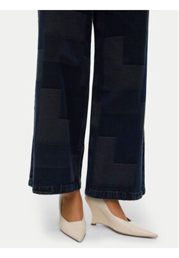 Vero Moda Jeansy Remy 10321077 Granatowy Wide Leg. Kolor: niebieski