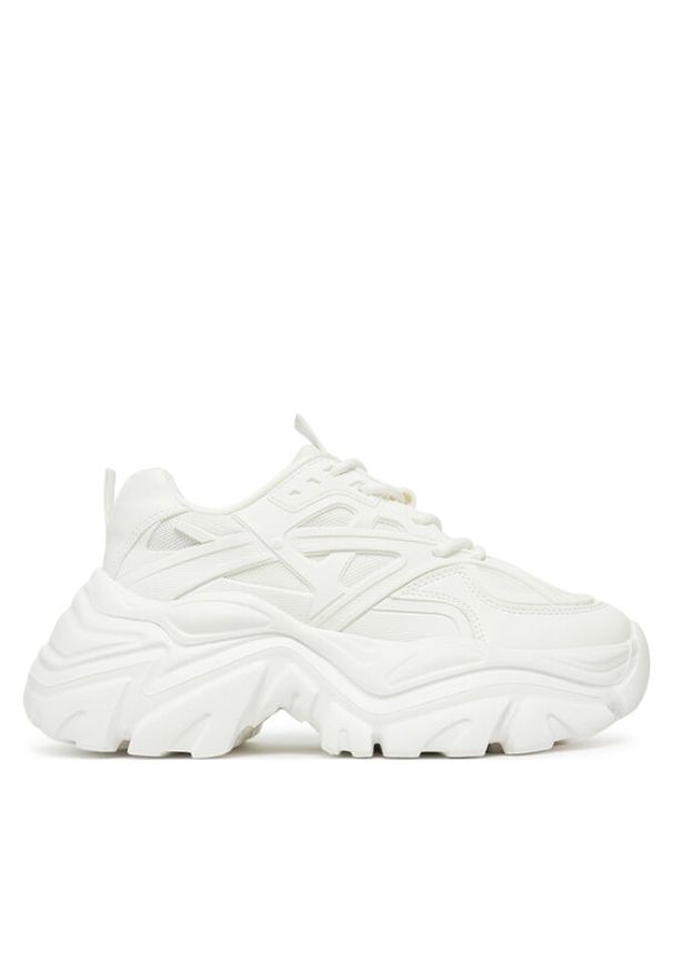 DeeZee Sneakersy AM25238 Biały. Kolor: biały. Materiał: skóra