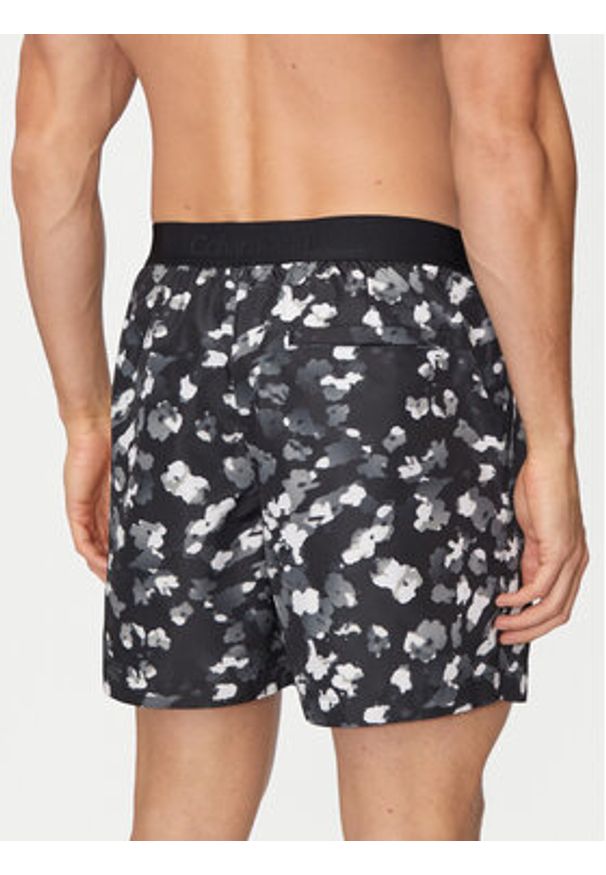 Calvin Klein Swimwear Szorty kąpielowe KM0KM01162 Czarny Regular Fit. Kolor: czarny. Materiał: syntetyk