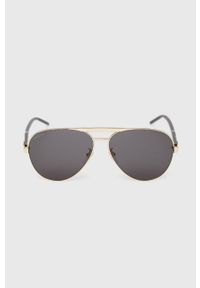 Gucci okulary przeciwsłoneczne męskie kolor złoty. Kolor: złoty #7