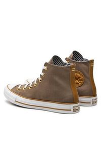 Converse Trampki Chuck Taylor All Star Herringbone Stripe A06440C Brązowy. Kolor: brązowy