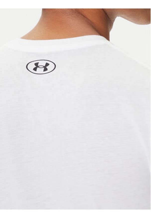 Under Armour T-Shirt Ua Gl Foundation Update Ss 1382915 Biały Loose Fit. Kolor: biały. Materiał: bawełna