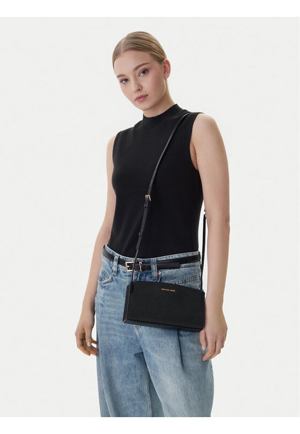 MICHAEL Michael Kors Torebka 32R6GQ6C1L Czarny. Kolor: czarny. Materiał: skórzane