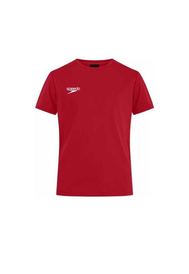 Koszulka T-Shirt damski Speedo Club Plain Tee. Kolor: czerwony, biały, wielokolorowy