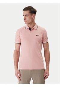 BOSS Polo Paul 50506193 Różowy Slim Fit. Typ kołnierza: polo. Kolor: różowy. Materiał: bawełna #1