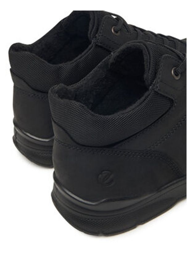 ecco - ECCO Sneakersy IRVING 51175402001 Czarny. Kolor: czarny. Materiał: skóra, nubuk