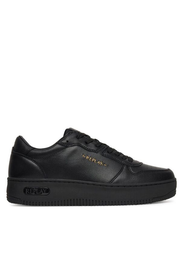 Replay - REPLAY Sneakersy GMZ7P.000.C0001L Czarny. Kolor: czarny. Materiał: skóra