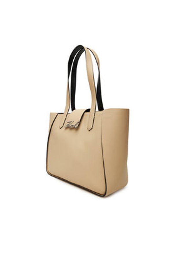 Karl Lagerfeld - KARL LAGERFELD Torebka A3W30133 Beżowy. Kolor: beżowy. Materiał: skórzane