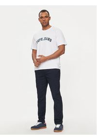 Pepe Jeans T-Shirt Clement PM509220 Écru Regular Fit. Materiał: bawełna