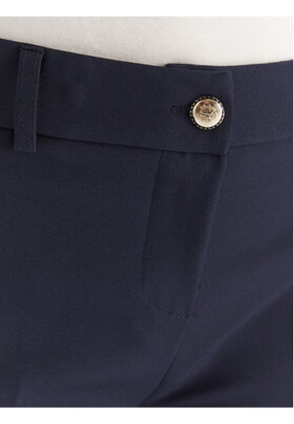 Maryley Spodnie materiałowe MARYLEY-25IB52Z/M17/43BL Granatowy Regular Fit. Kolor: niebieski. Materiał: syntetyk