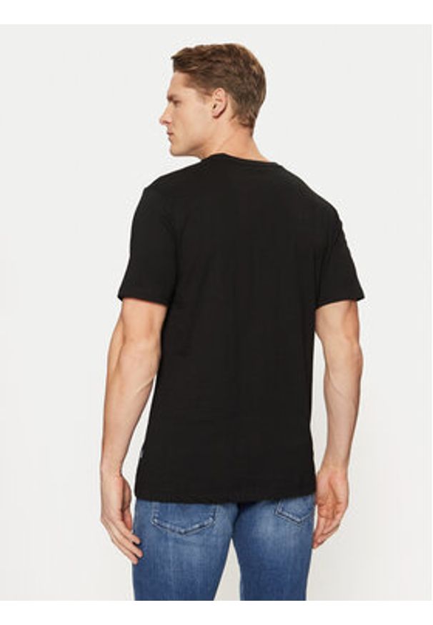 Lindbergh T-Shirt 30-400200 Czarny Relaxed Fit. Kolor: czarny. Materiał: bawełna