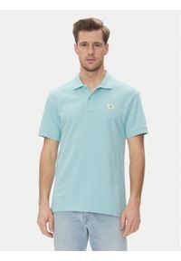 Calvin Klein Jeans Polo J30J327040 Zielony Regular Fit. Typ kołnierza: polo. Kolor: zielony. Materiał: bawełna