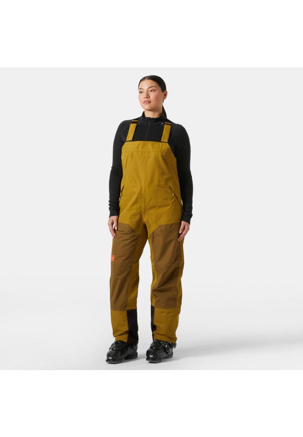 Damski kombinezon narciarski Helly Hansen Emiko Shell Bib. Kolor: brązowy. Sezon: zima. Sport: narciarstwo