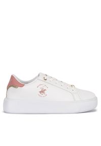 Beverly Hills Polo Club Sneakersy V12-712 Biały. Kolor: biały. Materiał: skóra