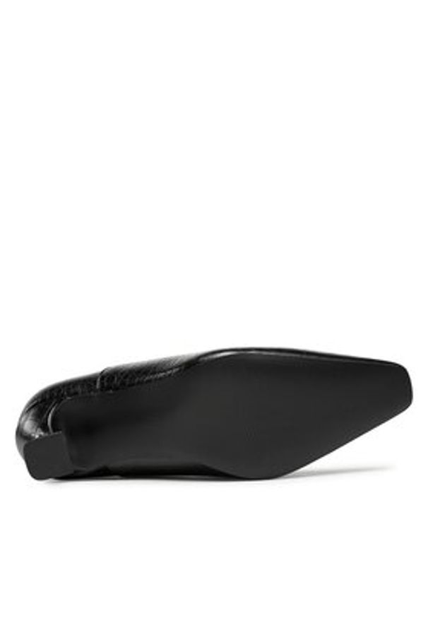 Vero Moda Botki Vmmicka 10296966 Czarny. Kolor: czarny. Materiał: skóra