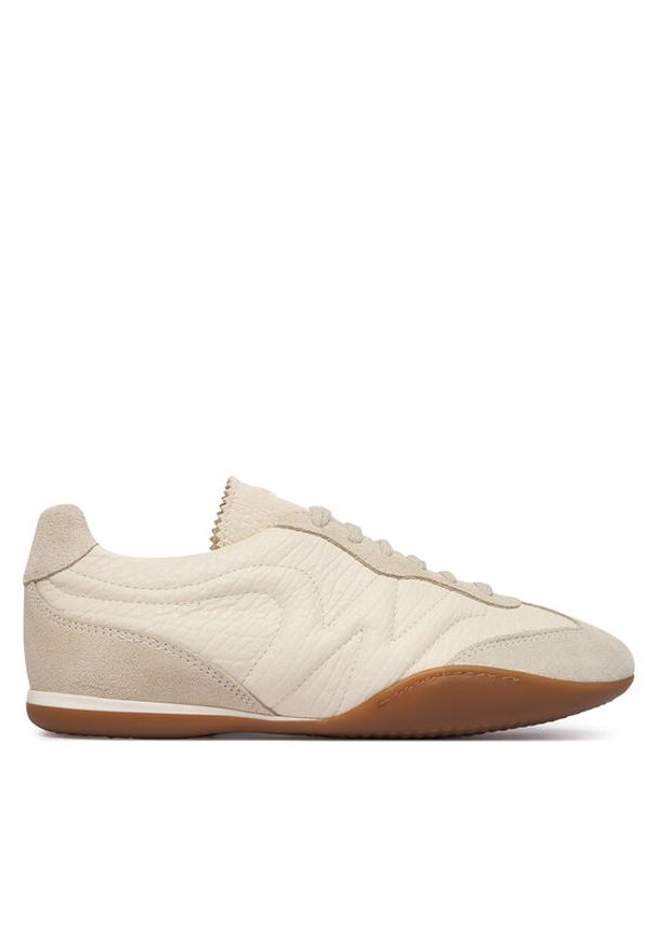 Weekend Max Mara Sneakersy 2615761074600 Écru. Materiał: skóra