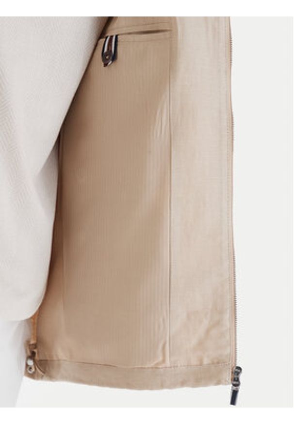 Bugatti Kurtka przejściowa 171400-11045 Beżowy Regular Fit. Kolor: beżowy. Materiał: len