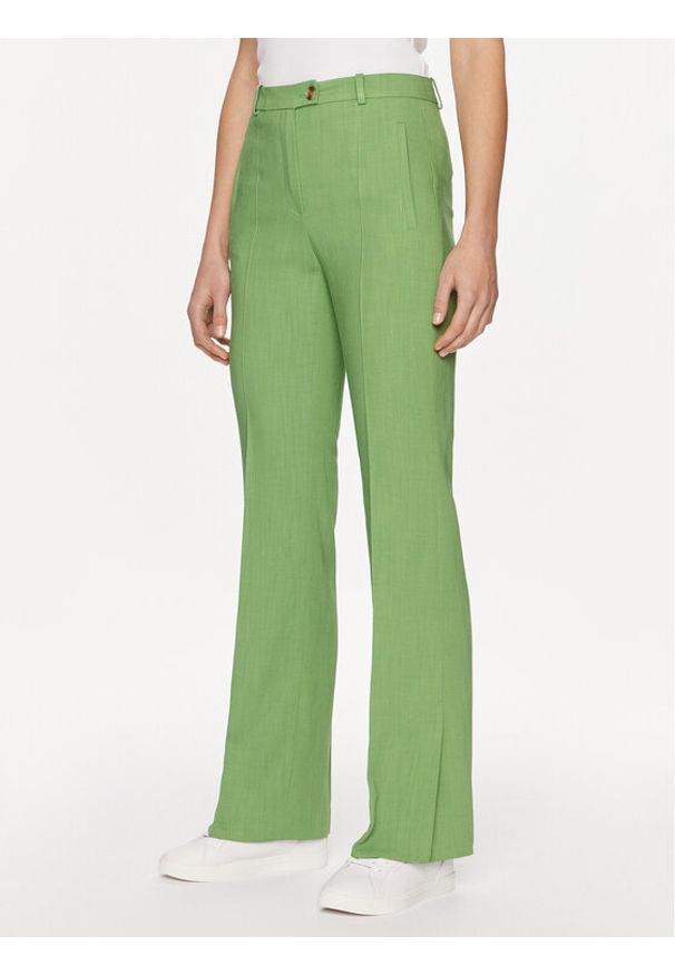 BOSS - Boss Spodnie materiałowe Terela 50511972 Zielony Slim Fit. Kolor: zielony. Materiał: wiskoza