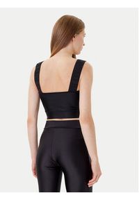 Just Cavalli Top 78PAM2A6 Czarny Slim Fit. Kolor: czarny. Materiał: syntetyk