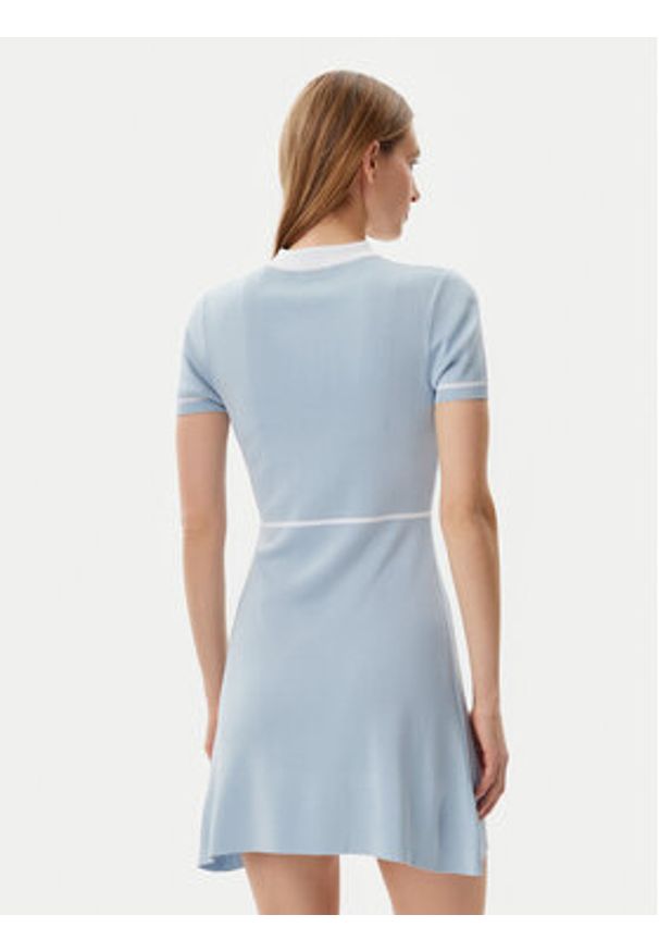 Guess Sukienka dzianinowa V5GK00 Z3D60 Błękitny Regular Fit. Kolor: niebieski. Materiał: wiskoza