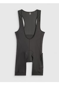 4f - 4F Spodenki kolarskie z żelową wkładką męskie - czarne M. Kolor: czarny. Materiał: włókno, materiał. Długość: długie. Sport: kolarstwo #1