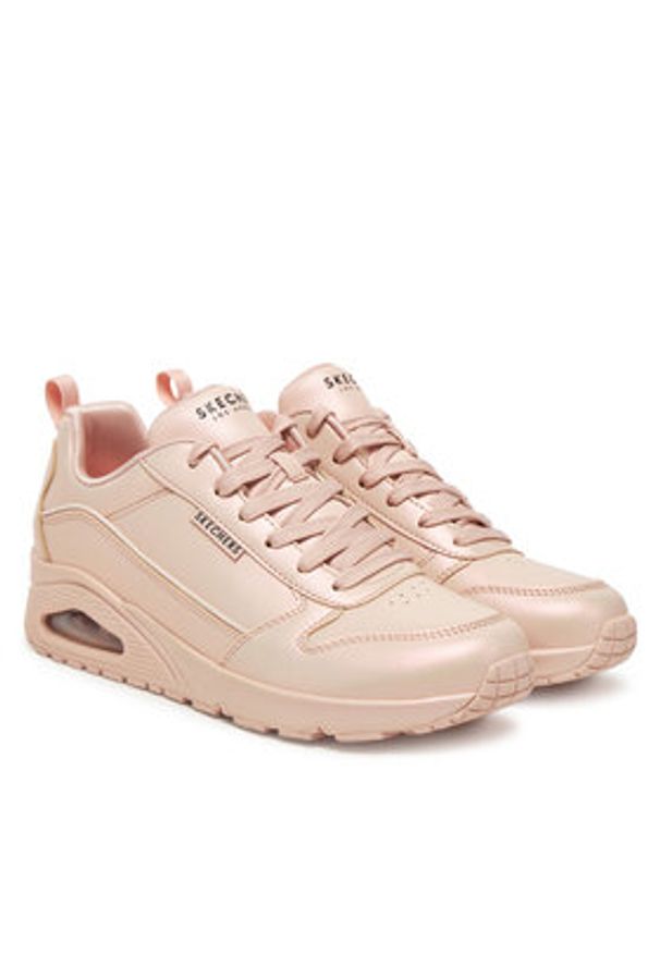 skechers - Skechers Sneakersy Uno-Galactic Gal 177104/LTPK Różowy. Kolor: różowy. Materiał: skóra