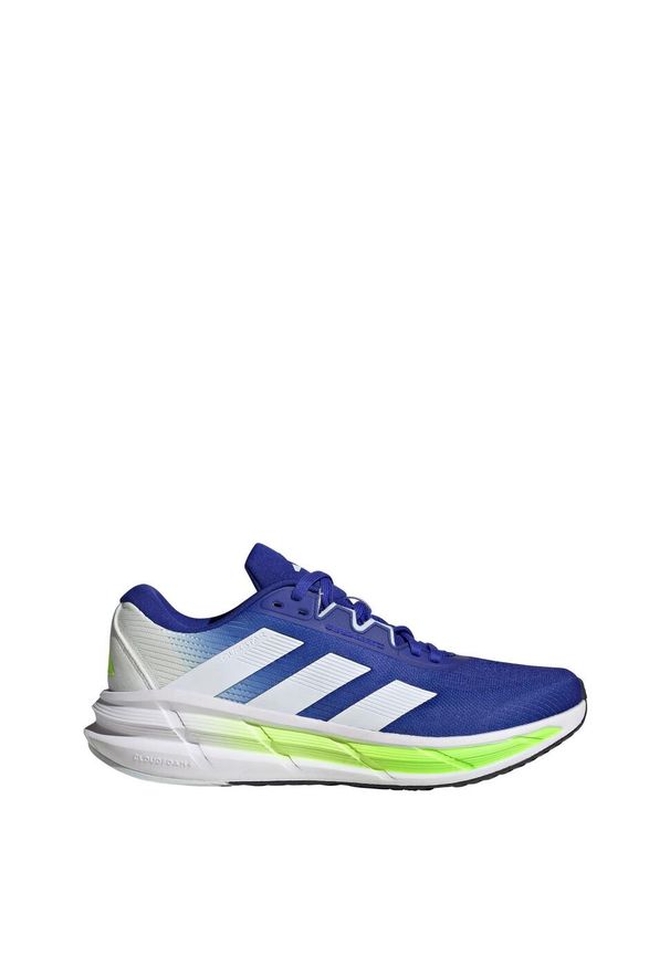 Adidas - Buty Questar 3 Running. Kolor: niebieski, wielokolorowy, biały, żółty. Materiał: materiał. Sport: bieganie