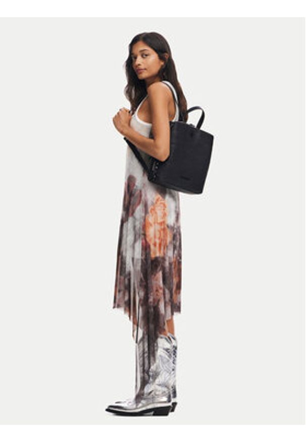 Desigual Plecak Dejavu Sumy Mini 25SAKP02 Czarny. Kolor: czarny. Materiał: skóra