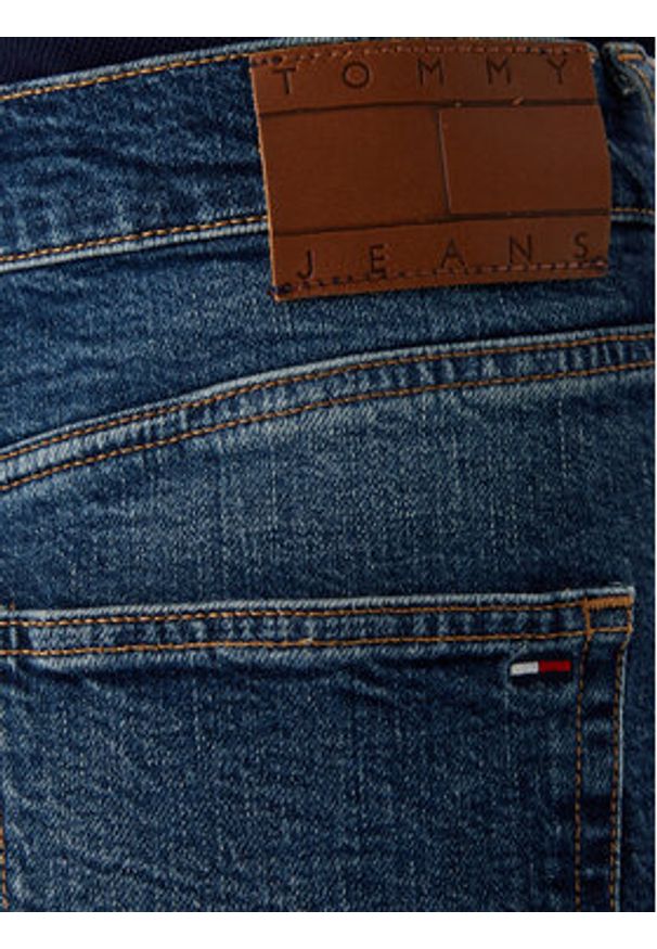 Tommy Jeans Spódnica jeansowa DW0DW22714 Niebieski Straight Fit. Kolor: niebieski. Materiał: bawełna