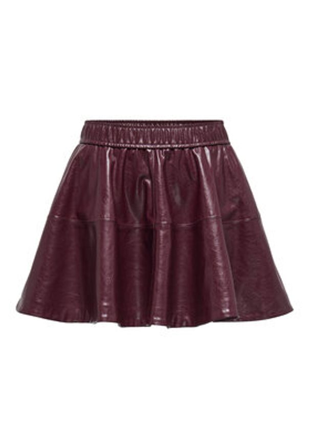 only - ONLY Spódnica z imitacji skóry Jacky 15355512 Fioletowy Regular Fit. Kolor: fioletowy. Materiał: skóra