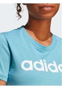 Adidas - adidas T-Shirt Essentials Slim Logo T-Shirt IC0629 Niebieski Slim Fit. Kolor: niebieski. Materiał: bawełna #2