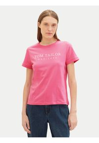 Tom Tailor T-Shirt 1041288 Różowy Regular Fit. Kolor: różowy. Materiał: bawełna