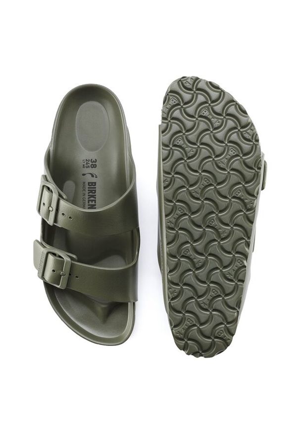 Birkenstock - Klapki męskie BIRKENSTOCK ARIZONA EVA. Okazja: na co dzień, do pracy, na spacer. Kolor: zielony. Styl: casual