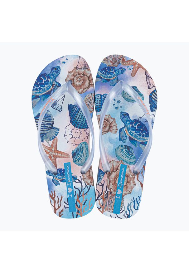 Klapki damskie Ipanema Verao Tropical. Kolor: niebieski