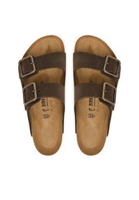 Birkenstock Klapki Arizona Wire Buckle 1032761 Beżowy ciemny. Kolor: beżowy. Materiał: nubuk, skóra #6