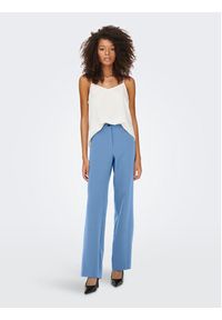 only - ONLY Spodnie materiałowe Lana 15267759 Niebieski Straight Fit. Kolor: niebieski. Materiał: materiał, syntetyk