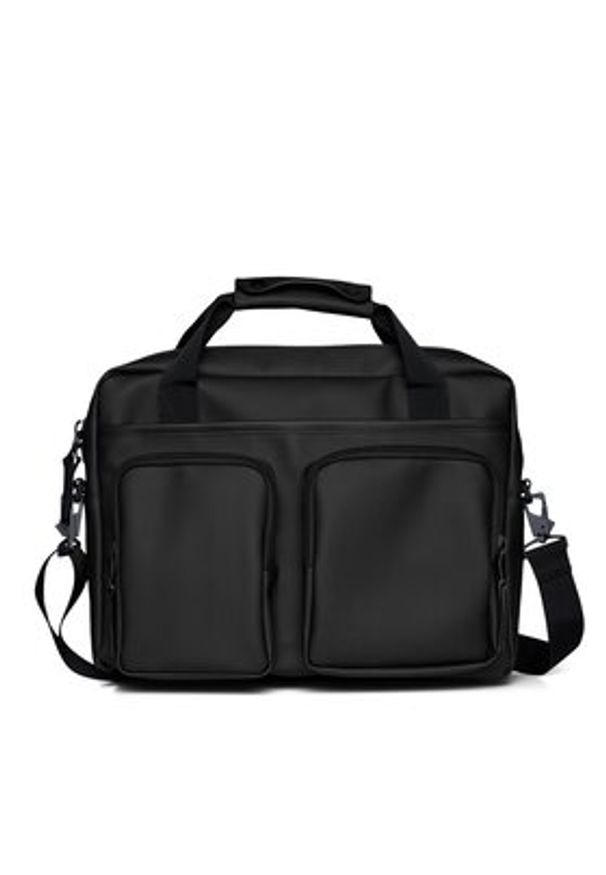 Rains Torba Texel Tech Bag W3 14250 Czarny. Kolor: czarny. Materiał: materiał