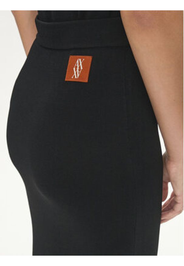 Armani Exchange Spódnica ołówkowa 6DYN1D YMH6Z 1200 Czarny Slim Fit. Kolor: czarny. Materiał: syntetyk