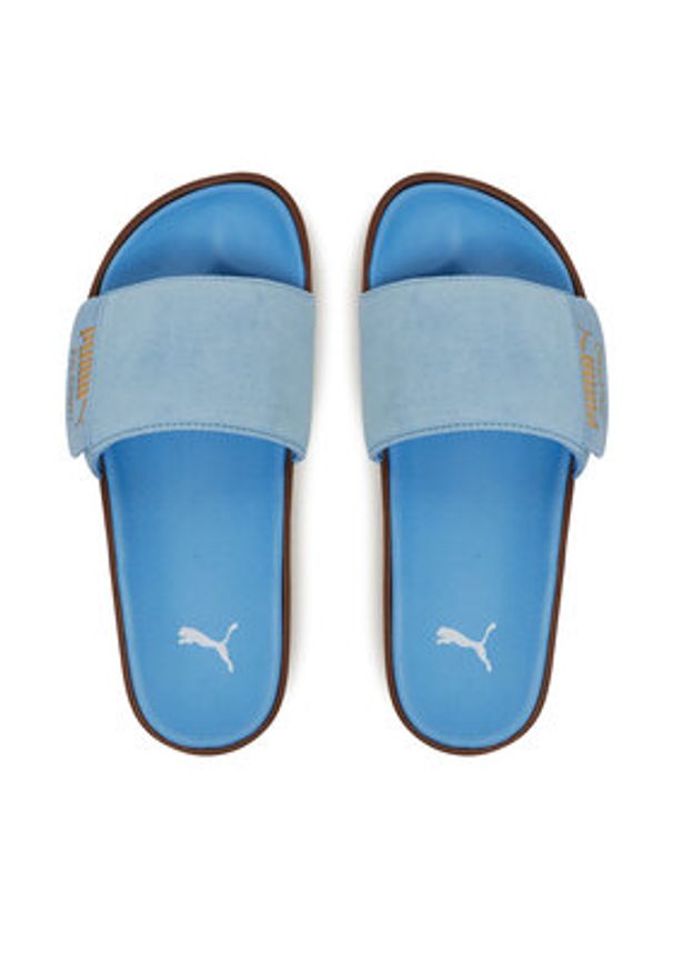 Puma Klapki Leadcat 2.0 Palermo Foil 399041 03 Niebieski. Kolor: niebieski. Materiał: zamsz, skóra