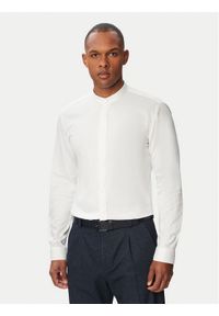 Hugo - HUGO Koszula Kaleb 50544949 Biały Slim Fit. Kolor: biały. Materiał: bawełna #1