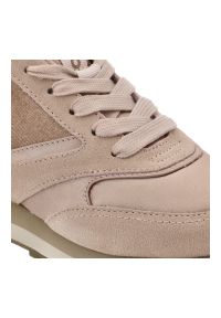 Hot Potatoes by Gioseppo - Beżowe Sneakersy Gioseppo Modne Obuwie Damskie Na Koturnie. Okazja: na co dzień, na spacer. Kolor: beżowy. Materiał: zamsz, materiał. Obcas: na koturnie. Styl: klasyczny, sportowy, casual, elegancki