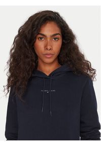 Tommy Jeans Bluza Linear DW0DW21963 Granatowy Regular Fit. Kolor: niebieski. Materiał: bawełna