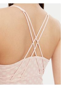 Guess Top V5YP11 MC03W Różowy Slim Fit. Kolor: różowy. Materiał: syntetyk #4