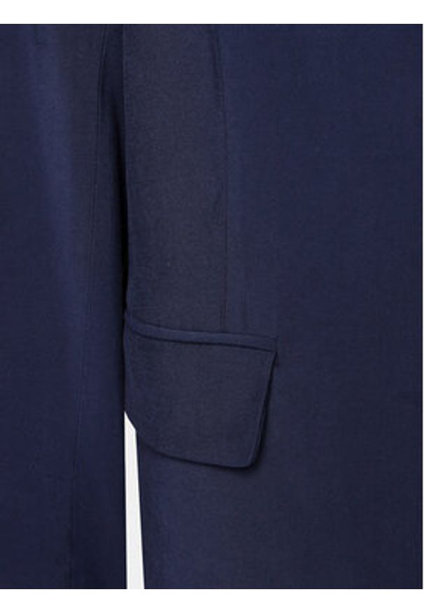 Gina Tricot Marynarka 20501 Granatowy Regular Fit. Kolor: niebieski. Materiał: wiskoza