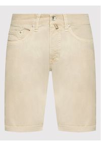 Pierre Cardin Szorty jeansowe C7 30330/000/8034 Beżowy Regular Fit. Kolor: beżowy. Materiał: bawełna