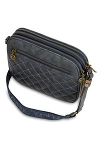 Torebka damska Anekke, mała z 3 komorami bogato zdobiona z regulowanym paskiem, brązowa, 41853-188. Kolor: brązowy. Wzór: aplikacja. Dodatki: z haftem. Materiał: zdobione. Styl: casual. Rodzaj torebki: na ramię #6