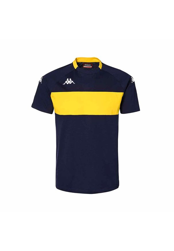 Jersey Kappa Diago. Kolor: żółty, niebieski, wielokolorowy. Materiał: jersey. Sezon: lato