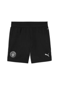 Puma - Krótka koszulka treningowa dla dzieci Manchester City 2025/26. Kolor: czarny. Długość: krótkie. Styl: młodzieżowy, sportowy