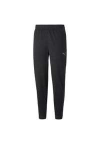 Spodnie męskie Puma TRAIN FIT PWRFLEECE. Kolor: czarny, biały, wielokolorowy. Sport: piłka nożna